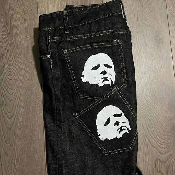 NWT Jeans With Bat Design - Picture 2 of 4